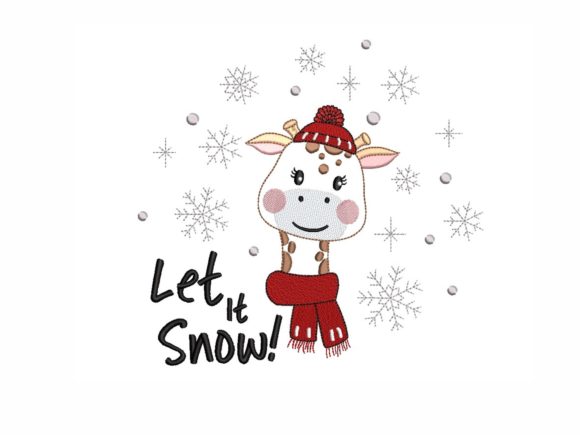 Christmas Giraffe Embroidery Design Review for Sellers
