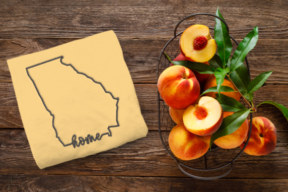 Georgia Home State Outline: Seasonal Embroidery Review