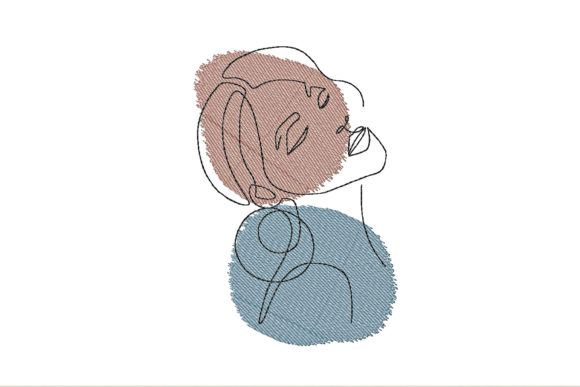 Girl's Face One Line