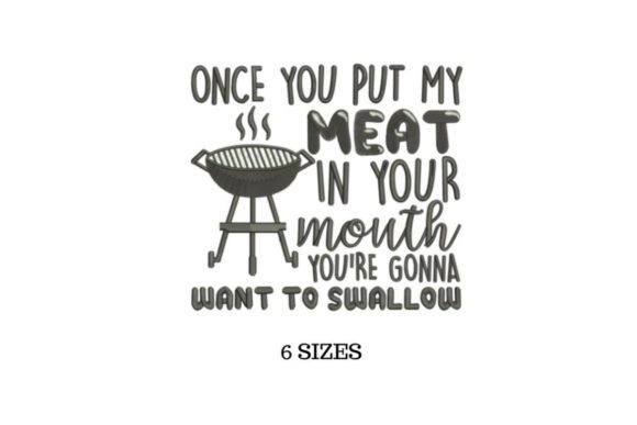 Meat: A Bold Embroidery Design