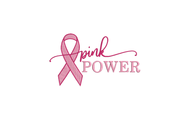 Pink Power Embroidery Design