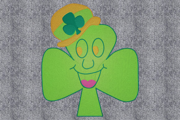 Saint Patrick Clover Embroidery