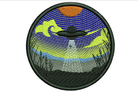 UFO in Circle: A Pro Embroiderer's Honest Take on This Playful Design